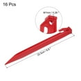thumbnail image 2 of Uxcell 8.8 Inch Plastic Camping Tent Stakes Pegs with Hook Red 16Pcs, 2 of 6
