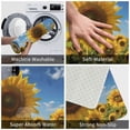 thumbnail image 4 of Front Door Mat Indoor Outdoor Outside Entrance - 16*24in Washable Sky Golden Sunflower Field Thin Bathroom Rugs Fit Under Door, Bath Rugs for Bathroom, Kitchen Rugs Mats for Floor, 4 of 6