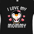 thumbnail image 4 of Inktastic I Love My Mommy with Cute Penguin and Hearts Girls Toddler T-Shirt, 4 of 5
