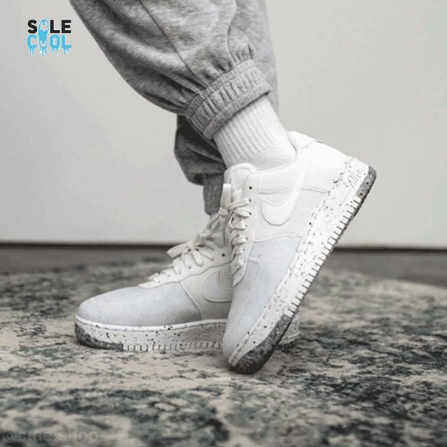 Nike Women's Air Force One Crater Sneakers White Shoes CT1986-100
