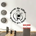 thumbnail image 2 of Become The Fittest Person You Know - Fitness Motivational Quote Insprational Quote Vinyl Wall Decal Art Sticker Decoration For Living Room Kids Room Decal Décor Boys Girls Room Size (28x30 inch), 2 of 3