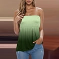 thumbnail image 2 of Womens Tube Tops Strapless Tops Backless Tank Tops Smocked Ruffled Shirt, 2 of 5