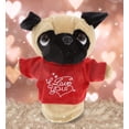 thumbnail image 5 of Dollibu I Love You Shirt Pug Dog Hand Puppet - 10 inch, 5 of 6