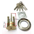 thumbnail image 2 of tooloflife Cross-Shaped Exterior Door Lock with 6 Keys Single Head Copper Lock Cylinder Home Office Use, 2 of 3