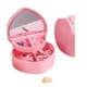 thumbnail image 1 of Joyero Portatil de corazon, con espejo, organizador kawaii en forma de corazon color rosa, 1 of 6