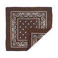 thumbnail image 4 of Aadikart Paisley Head Scarf Brown Pack of 1, 4 of 7