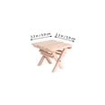 thumbnail image 3 of ELAYARD 3PCS Decorative Mini Foldable Table Light Brown Wood for DIY Crafts Mini House, 3 of 8