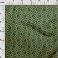 thumbnail image 2 of oneOone Organic Cotton Poplin Twill Fabric Swirl Block Print Fabric By The Yard 42 Inch Wide, 2 of 4
