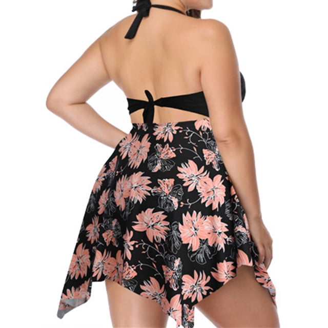 Toystoory Traje de baño de mujer de amplia aplicación para playa y piscina, traje de baño de nailon Traje de baño nueva impresión, 1 4XL
