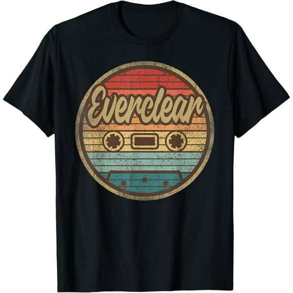 Vintage Eversclear Retro Musician 90s Rock Cassette T-Shirt