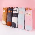 thumbnail image 2 of Almohada larga de dibujos animados para niños y niñas, muñeco de peluche suave con diseño de animales, dinosaurio, cerdo, conejo, oso de peluche, pato, Husky Fivean unisex, 2 of 2