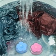 thumbnail image 3 of 4 Pcs Attrape-Peluches Réutilisable pour Machine à Laver, Sac en Maille, Filtre à Cheveux, 2 Bleus + 2 Dômes Roses, 3 of 6