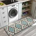 thumbnail image 3 of Brown Triangular Geometric Pattern Kitchen Rug Mat,Kitchen Runner Rugs Non Skid Washable,Decorative Kitchen Floor Mats for Kitchen,Sink,Laundry,17"x47.2", 3 of 7