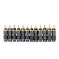 thumbnail image 1 of 12 Pcs Copper RCA Plug Gold Plated Audio Video Adapter Connectors Soldering, 1 of 3