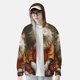 thumbnail image 2 of Balery Haystack Meditating Cat Sudadera ligera de manga larga con capucha y protección solar UPF 50+ para hombre y mujer, ideal para pesca y running-X-Large, 2 of 7