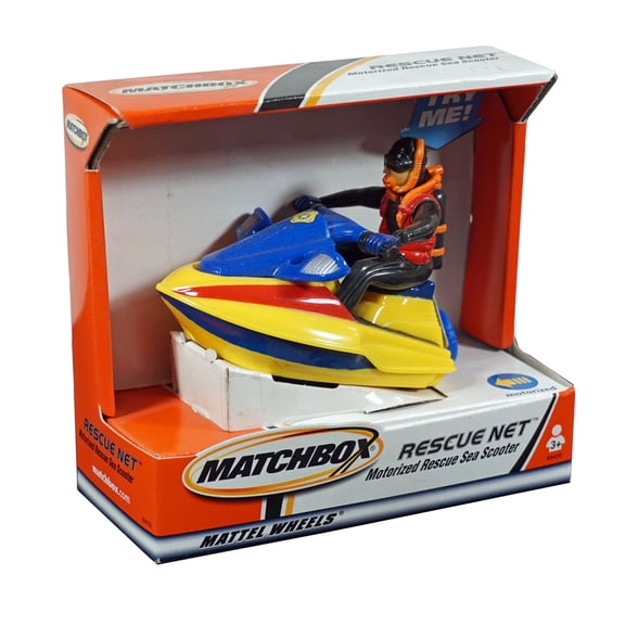 Matchbox Rescue Net - Rescue Sea Scooter - Just Pull the String