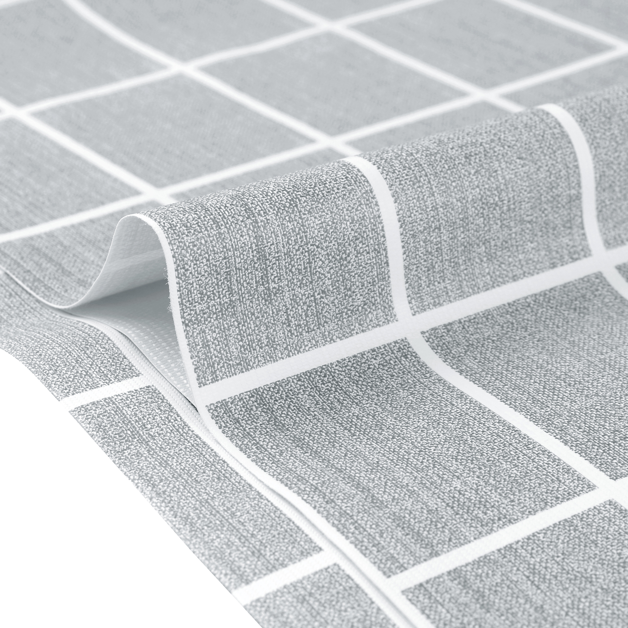 Unique Bargains 1 Pack Rectangle Tablecloth, Waterproof Polyvinyl chloride Table Cover Light Grey 55x71inch