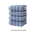 thumbnail image 3 of Lksixu 4 Pack Hand Towels Set, Cotton Striped Decorative Face Towels, 400 GSM Ultra Soft and Highly Absorbent Towels, Microfiber Bath Towels for Bathroom, Gym, Shower, Hotel and Spa, 13x30 Inch, 3 of 6