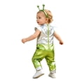 thumbnail image 2 of Hansber Infant Baby Alien Outfit 2-Pieces Sleeveless Shiny Metallic Jumpsuit with Antenna Headband Fluorescent Green 6-12M, 2 of 7