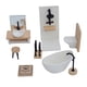 thumbnail image 2 of Juego de baño para casa de muñecas a escala 1:12, juguetes de simulación, escena de vida, bañera blanca, muebles de baño en miniatura, manualidades, 2 of 9