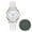 White 4U9, variant on Wuztai Ladies Diamond-Studded Luminous Watch, Quartz Movement with Imitation Leather Strap, Fashion Women's Wristwatch