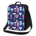 thumbnail image 1 of Fotbe Wine Glasses And Cocktails Lonchera Bolsa de Almuerzo para Hombres y Mujeres, Lonchera de Gran Capacidad, Bolsa de Almuerzo Reutilizable, Bolsa Térmica Aislante, 1 of 7