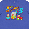 thumbnail image 4 of Inktastic Its My Birthday- Circus Train 5th Birthday Youth T-Shirt, 4 of 5