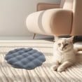 thumbnail image 4 of Plush Cat Bed Mat, 12" Round Dog Bed Pillow, Puppy Kitty Relying/Curling Sleep Cushion, Warm Bed for Small to Medium Dogs Cats Rabbits, 4 of 6