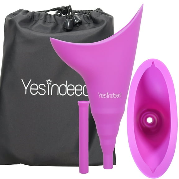 YESINDEED Female Urination Device Silicone for Women   Extension Tube (Purple)