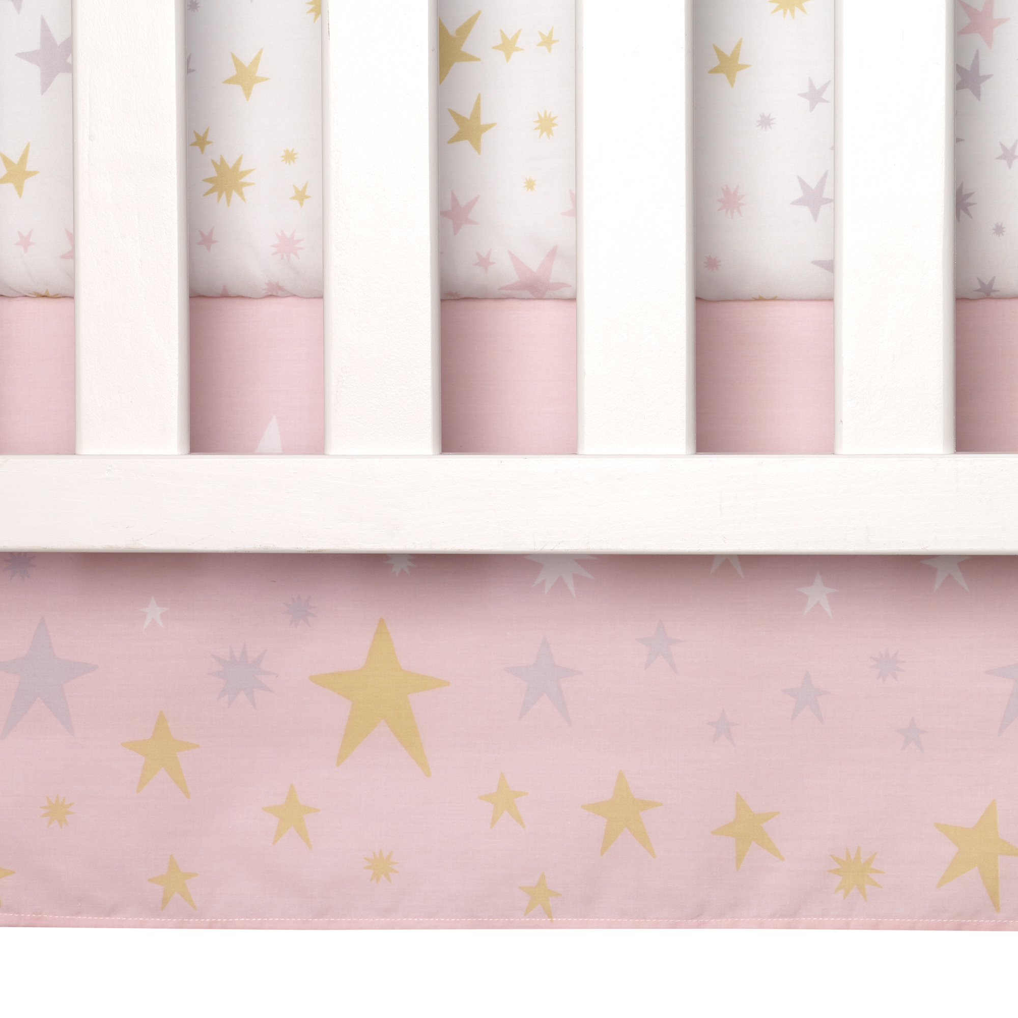 Bedtime Originals Rainbow Unicorn 3-Piece Crib Bedding Set - Pink, Purple - image 5 of 5