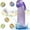 Purple, variant on Clear Scented Water Bottle with 7 Flavor Pods - 650ml BPA-Free Tritan Sports Bottle, Leakproof Fruit Aroma Cup for Fitness, Gym & Outdoor (Purple)