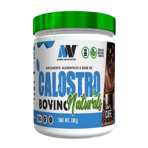 Calostro Bovino en Polvo Advance Labs Naturals Stevia y Monk Fruit Café 30 Serv 180g