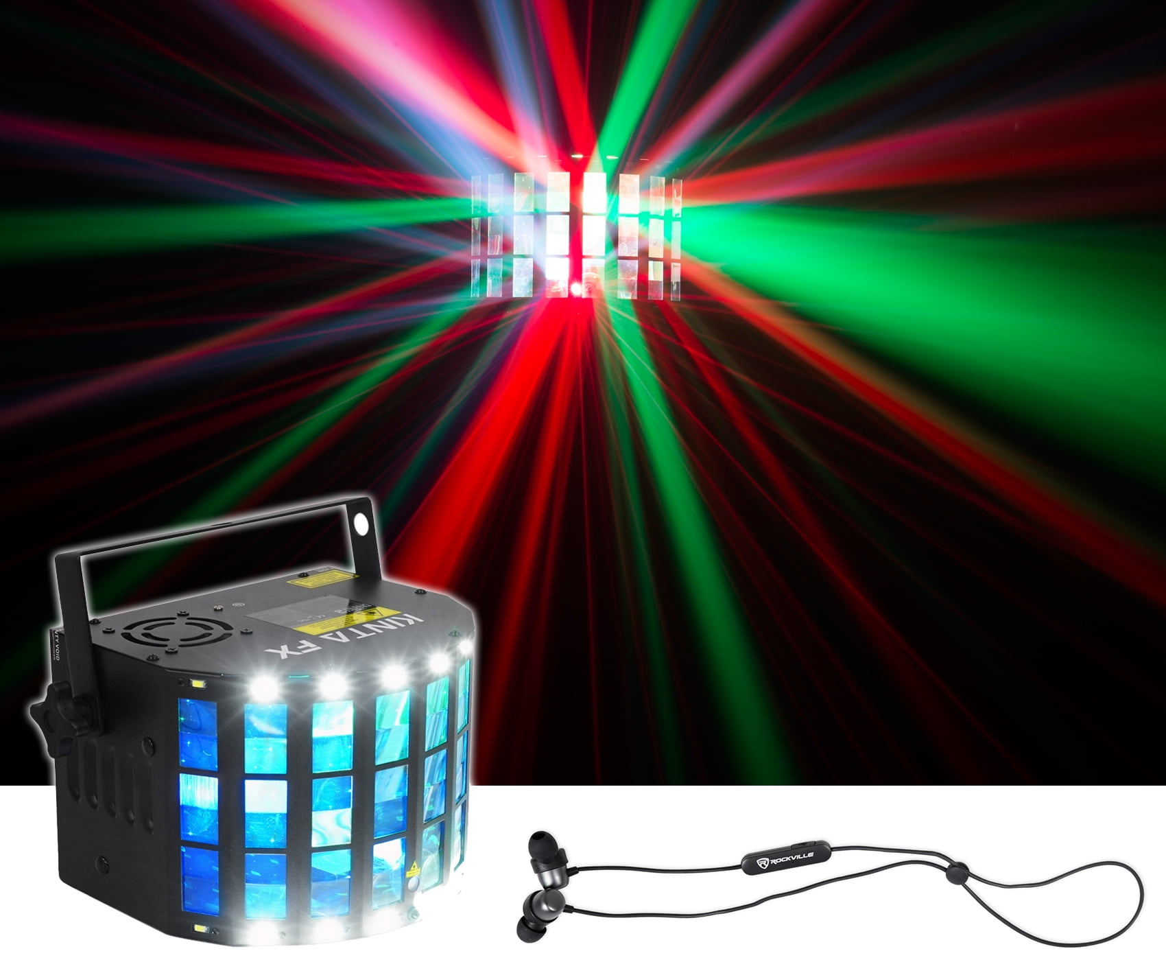 Chauvet Dj Kinta Fx Multi Effect Dmx Light W Laser Strobe Derby Earbuds Walmart Com