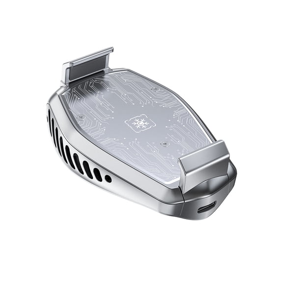 Injueey Smartphones Radiador Universal Atmósfera Luz Profesional Ventilador de refrigeración Teléfono y Comunicación Plata