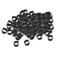 thumbnail image 4 of 100pcs/lot Racing Pigeon Chicken Poultry Clip Leg Ring Bands 8mm Plastic 7-Color Black, 4 of 8