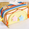 thumbnail image 3 of High Capacity Fabric Pencil Case 7 Sections Portable Pencils Organiser Bag Travel Cosmetic Storage Bag for Adult, 3 of 8
