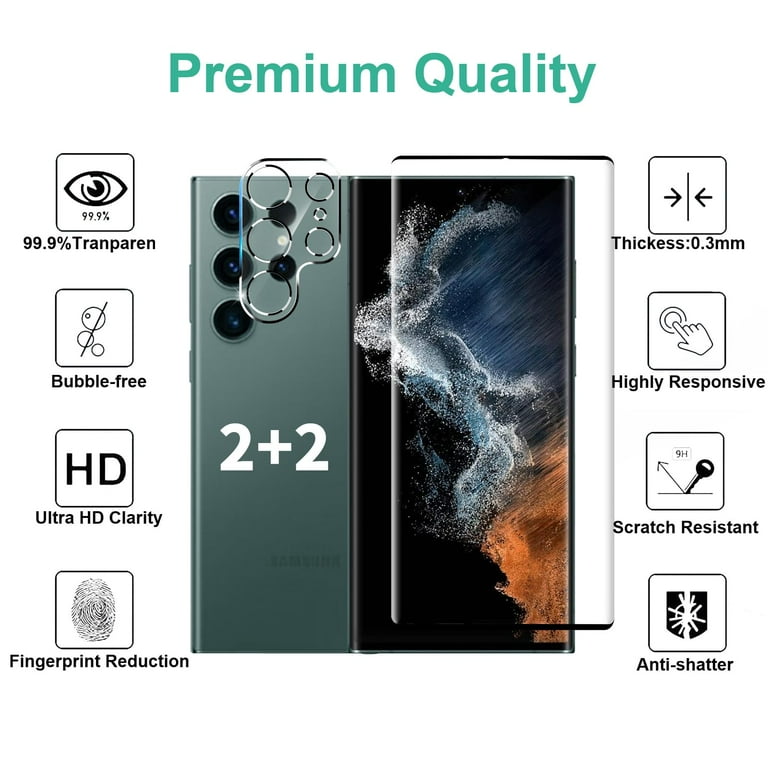 Galaxy S22 Ultra Tempered Glass Fingerprint Samsung S22 Ultra Full