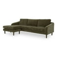 thumbnail image 2 of Moe's Home Collection Quinn Sectional Cedar Green Fabric Sectionals, 2 of 6