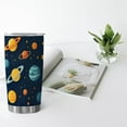 thumbnail image 6 of Solar and Planet Insulated Tumbler,Coffee Tea Mug,20 oz Insulated Travel Coffee Tumbler with Lid,Coffee Cup for Home Office Travel Hiking Camping Swimming,Thanksgiving Christmas New Year Gifts, 6 of 6