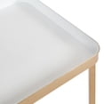 thumbnail image 6 of Kate and Laurel Celia Modern Tray Side Table, 18 x 12 x 26, White and Gold, Foldable Rectangular End Table for Storage and Display, 6 of 7