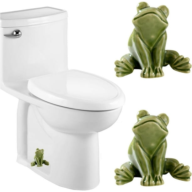 Tapas de cerámica para tornillos de inodoro | Juego de 2 tapas decorativas para inodoro | Tapas de tornillos resistentes al calor y a las manchas | Instalación sencilla | Accesorios de baño |