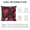 thumbnail image 5 of YINGXI 's Day Pink Throw Pillow Covers, Stripes Cushion Case Decoration for Sofa Couch 18x18in, 5 of 5