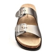 thumbnail image 3 of Women's Slide Sandals Comfort Footbed Flat Sandal Open Toe Sandal for Women Slip On with Comfortable Arch Support, 3 of 4