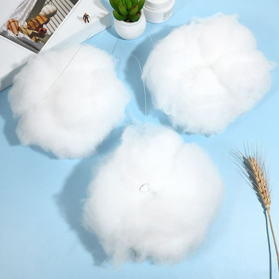 Raindrops White Cloud Hanging Ornaments 4 Pieces for Room, Party, Nursery, and Home Decoration