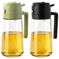 thumbnail image 1 of Pulverizador de aceite RMNJPW de vidrio de 470 ml, paquete de 2 para cocina, 1 of 7