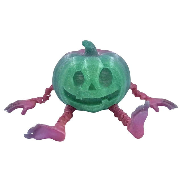 Buy 2 get 10% off 3D Fluorescent Pumpkins, 3D Printed Articulated PumpkinDesk Decor, Posable Flexible Pumpkins Toys, Novelty Halloween Pumpkins Fidgets Toy