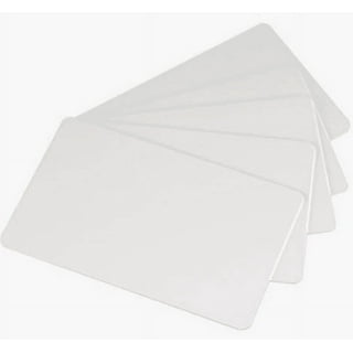 CR80 30 Mil Blank White PVC Cards, 16-Inch x 2-Inch, 500 Pack