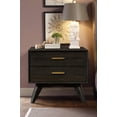 thumbnail image 6 of Allora 3-Piece Modern Wood King Bedroom Set in Brushed Brown/Gray/Antique Brass, 6 of 6