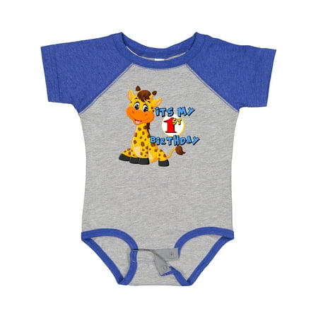 

Inktastic 1st Birthday Giraffe Gift Baby Boy or Baby Girl Bodysuit