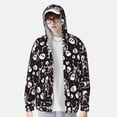 thumbnail image 2 of Vsdgher Sweat à Capuche Imprimé Squelette pour Adultes, Protection Solaire à Manches Longues pour Hommes et Femmes, Pêche, Course, Natation - Petit, 2 of 7